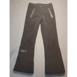 AFRC Boulder Gear Black Ski Pants Fleece Lined Size 6 (30x30) Ankle Zip Stretchy